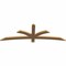Ekena Millwork Davenport Timber Gable Bracket, Western Red Cedar, 72"W x 24"H x 1 1/2"D x 3 1/2"F, 8/12 Pitch GBW072X24X0204DAV00SWR - alternate 3